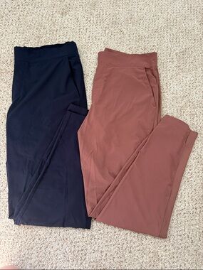 Athleta Brooklyn Ankle Pant Lot of 2 - Navy & Rust, Size 12 Tall